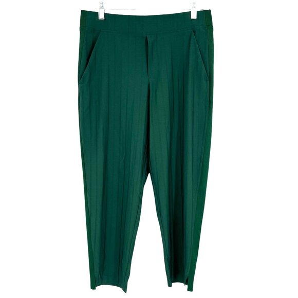 Athleta Brooklyn Mid Rise Ankle Pant Green Lightweight Stretch Fabric Size 8 - Picture 1 of 9